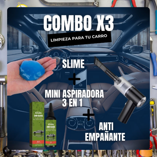 Combo X3 Limpieza para Carro